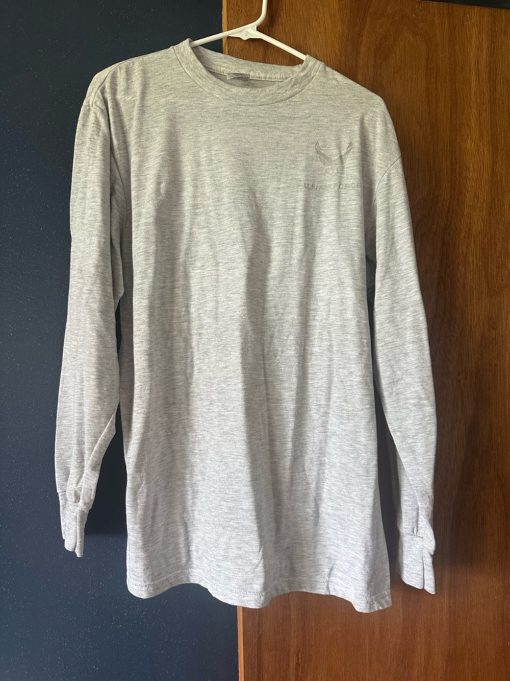 Soffe Men's Long-Sleeve Crewneck Shirt - Heather Gray